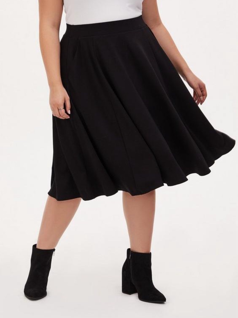 Classic Black A-Line Women's Skirt